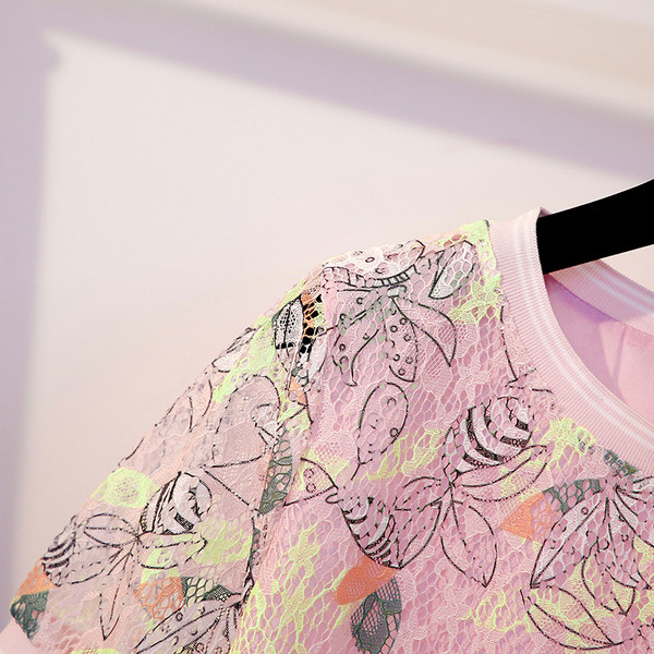 Rochie casual de dama cu decolteu O in roz