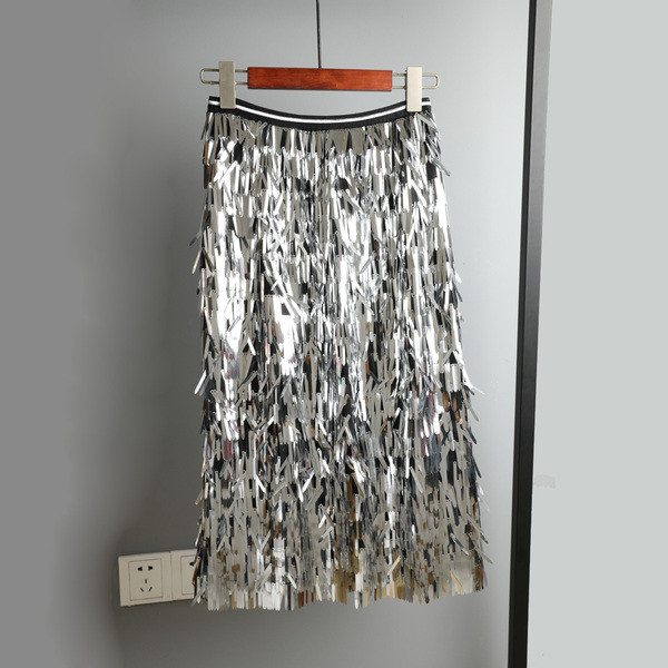 NOU Fusta de dama moderna cu paiete in mai multe culori