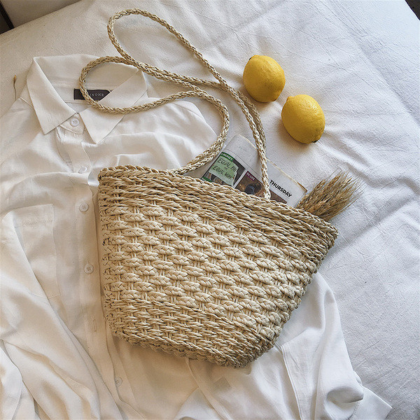 Geanta de plaja de dama in doua culori