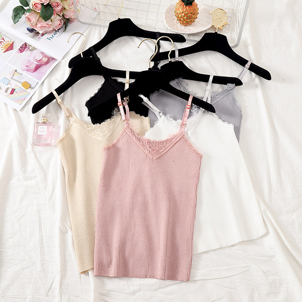 Maieu modern de damă cu bretele subțiri în cinci culori