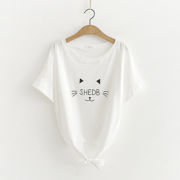 Tricou dama alb si roz