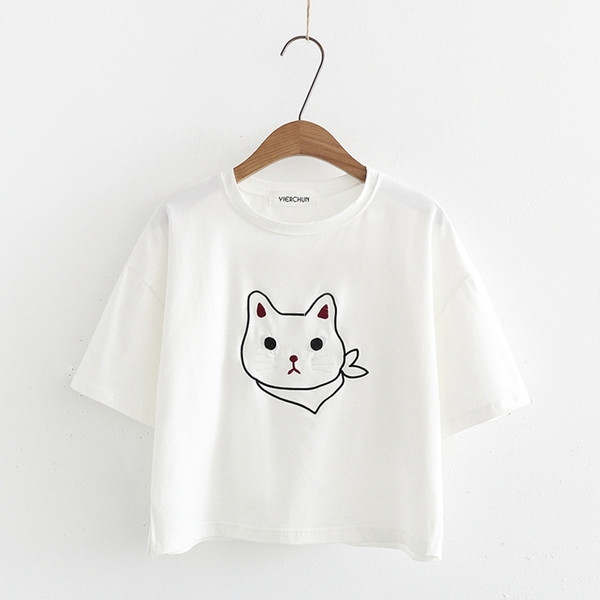 Tricou casual dama in alb roz si albastru