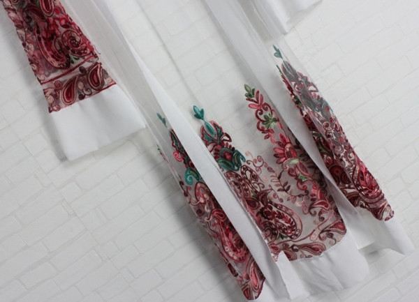 NOU Pareo de dama modern cu broderie colorata