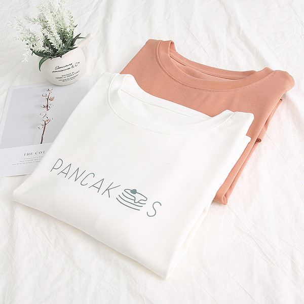 Tricou casual dama alb si maro