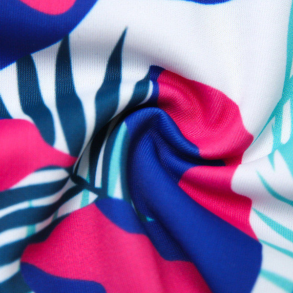 Costum de baie colorat de damă în două părți