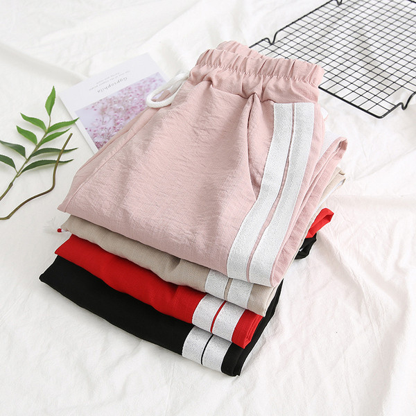 Pantaloni casual dama in mai multe culori cu margini