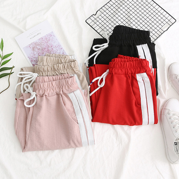 Pantaloni casual dama in mai multe culori cu margini