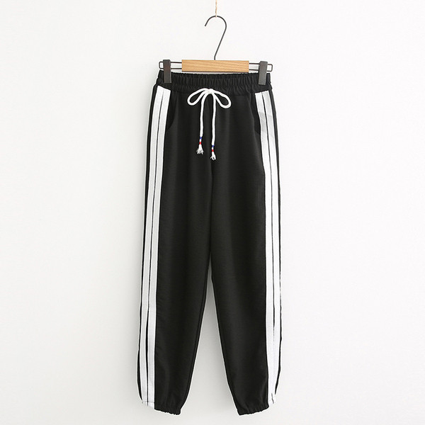 Pantaloni casual dama in mai multe culori cu margini