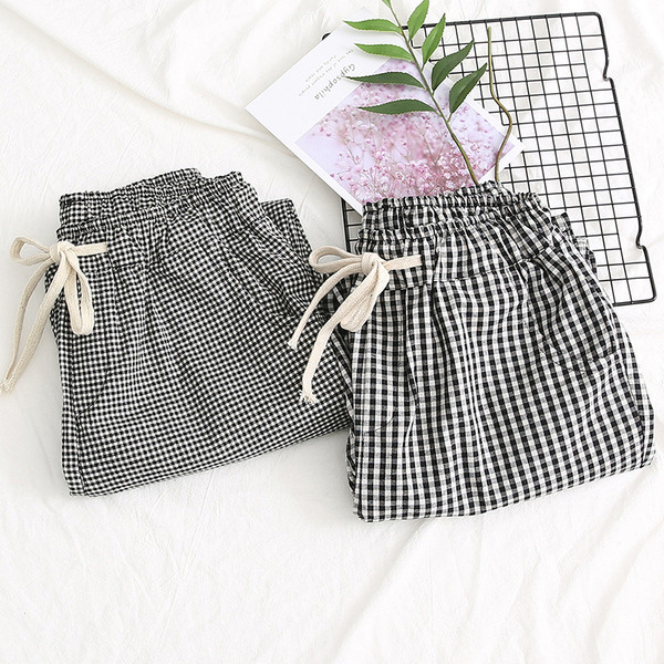 Pantaloni casual dama in carouri