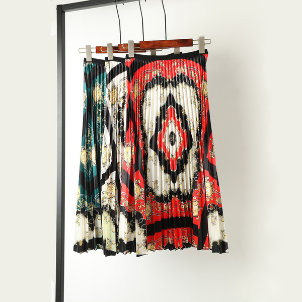 Fusta moderna plisata de dama in trei culori