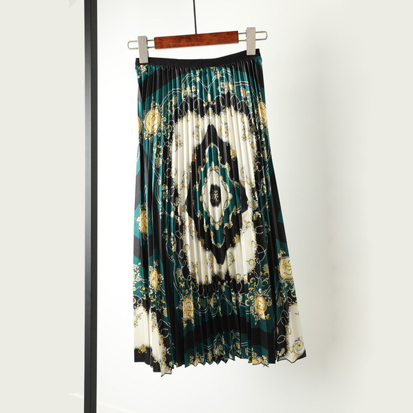 Fusta moderna plisata de dama in trei culori