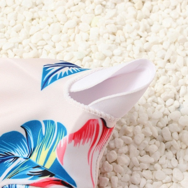 Costum de baie modern cu model floral