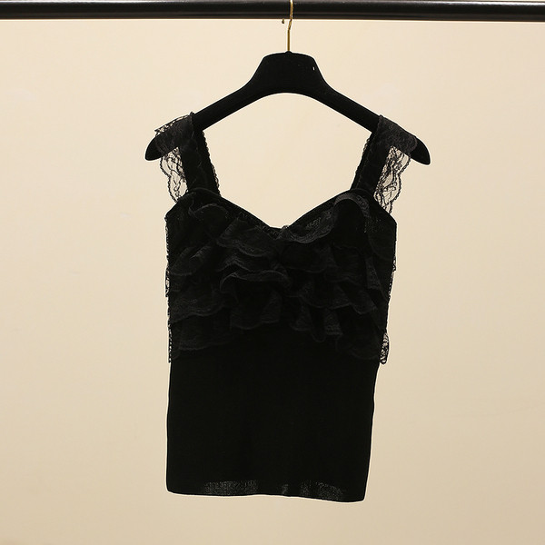 Maieu modern de dama in trei culori cu dantela