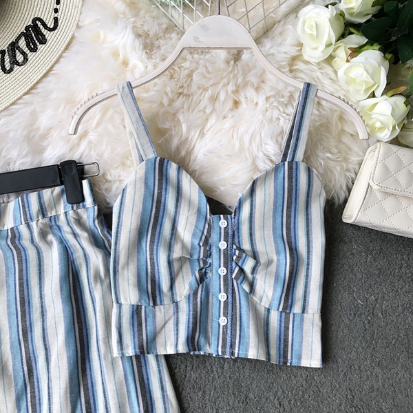 Set modern pentru femei din două părți - model asimetric