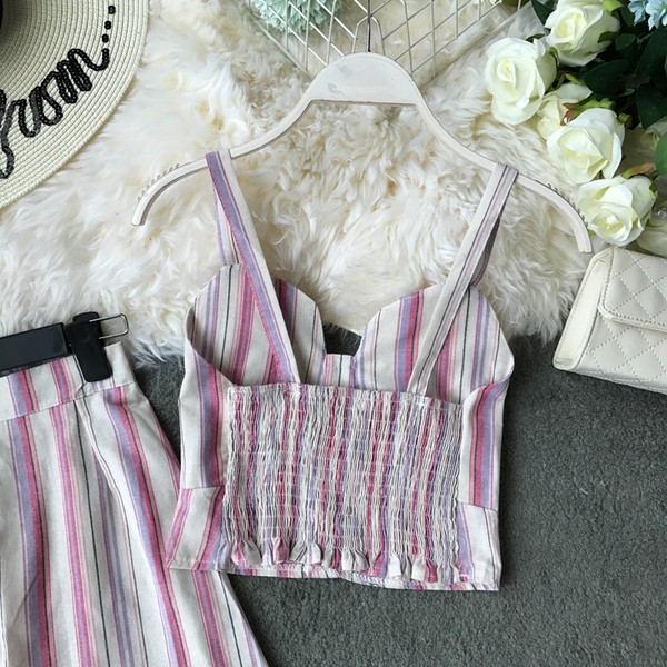 Set modern pentru femei din două părți - model asimetric