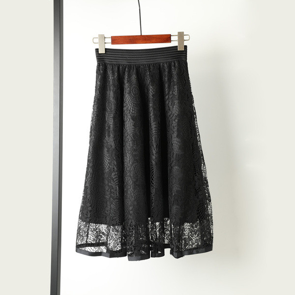 Fusta dama cu dantela in patru culori