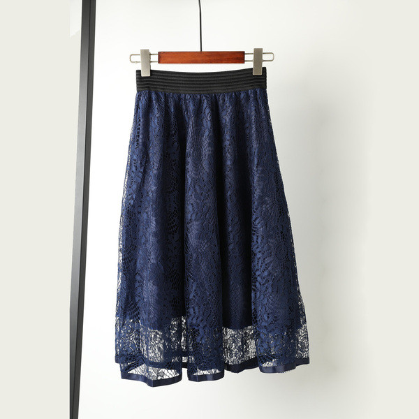 Fusta dama cu dantela in patru culori