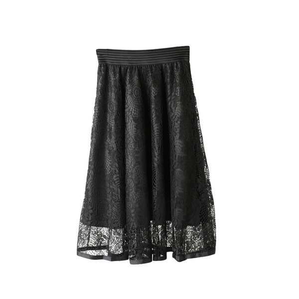 Fusta dama cu dantela in patru culori