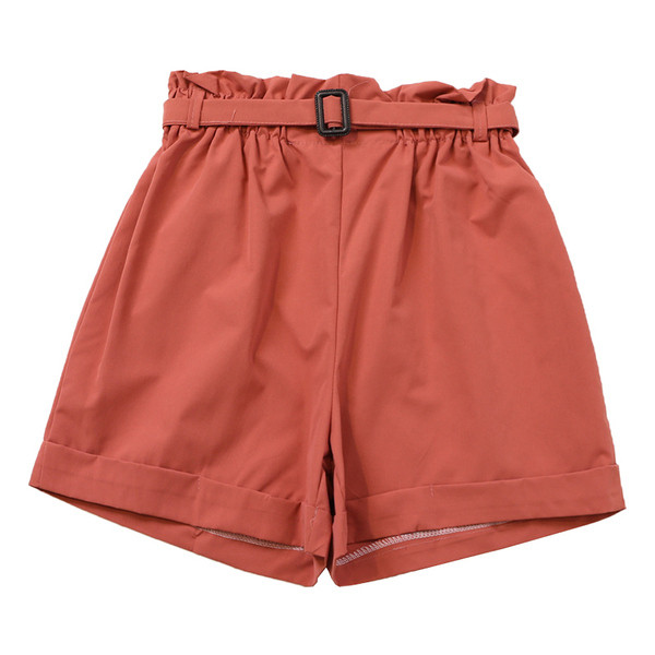 Pantaloni scurti eleganti de dama cu talie inalta in mai multe culori