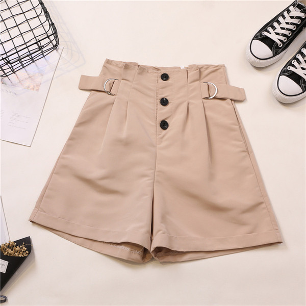 Pantaloni scurți moderni de damă cu talie înaltă în mai multe culori