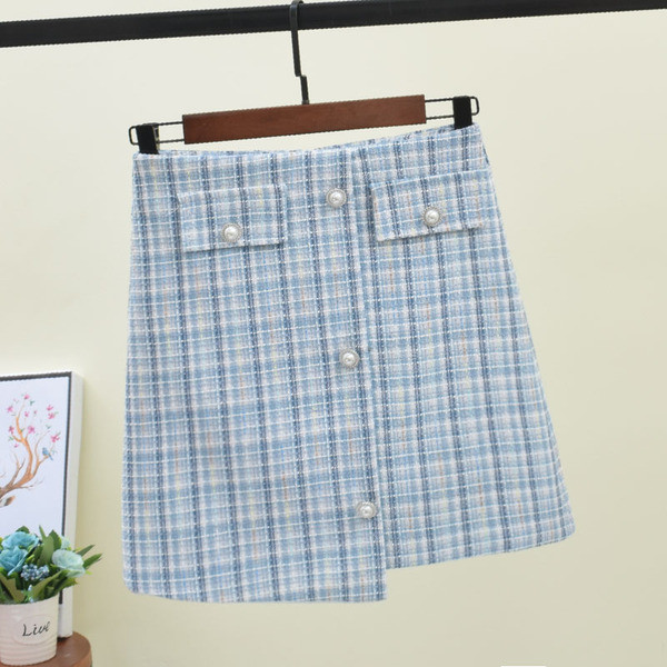 Fusta de dama eleganta in carouri in mai multe culori