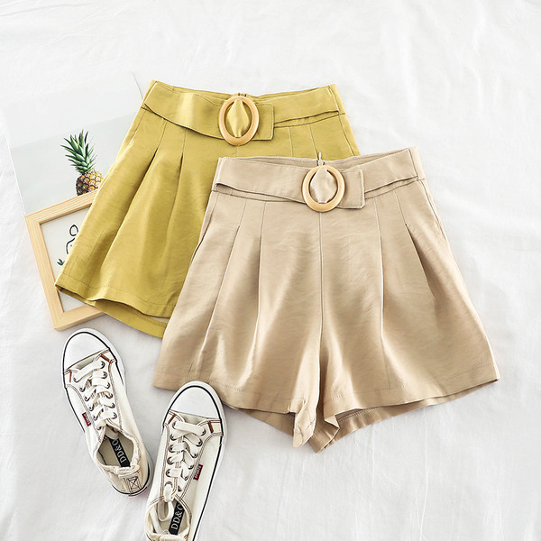 Модерен дамски панталон с  висока талия