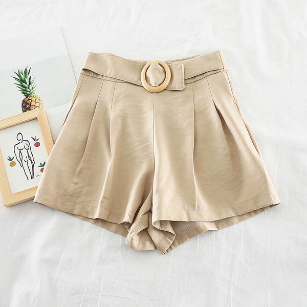 Модерен дамски панталон с  висока талия