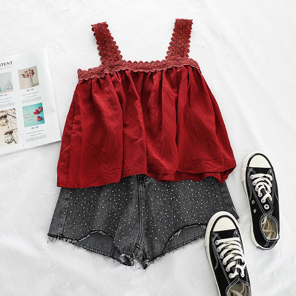 Maieu de damă cu bretele în trei culori