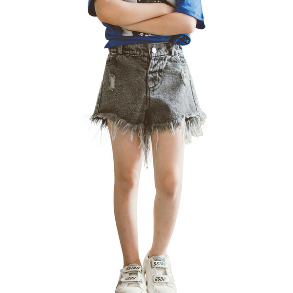 Modern, rövid gyerekfarmer két színben, zsebekkel