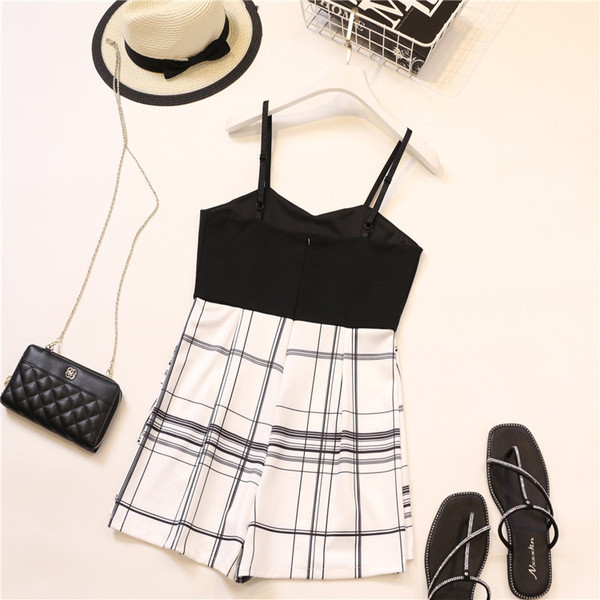 Modern női overall vékony pántokkal, három színben