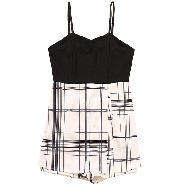 Modern női overall vékony pántokkal, három színben