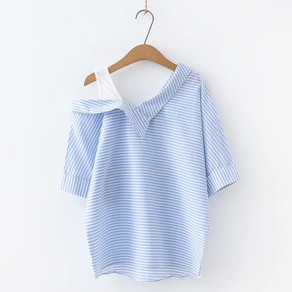 Bluză de damă modernă cu decolteu în V