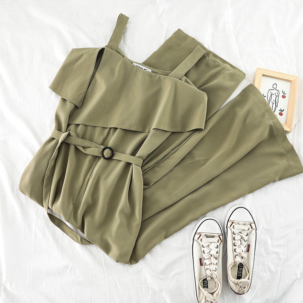 Stílusos női overall több színben övvel