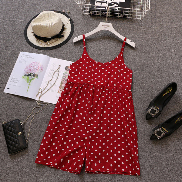 Salopetă elegantă de damă cu bretele subțiri și decolteu O în trei culori