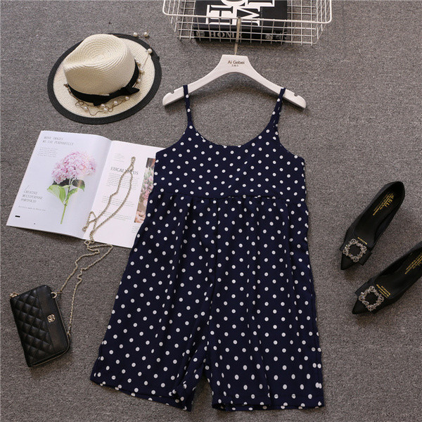 Salopetă elegantă de damă cu bretele subțiri și decolteu O în trei culori