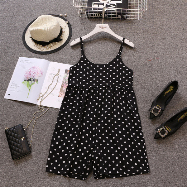 Salopetă elegantă de damă cu bretele subțiri și decolteu O în trei culori