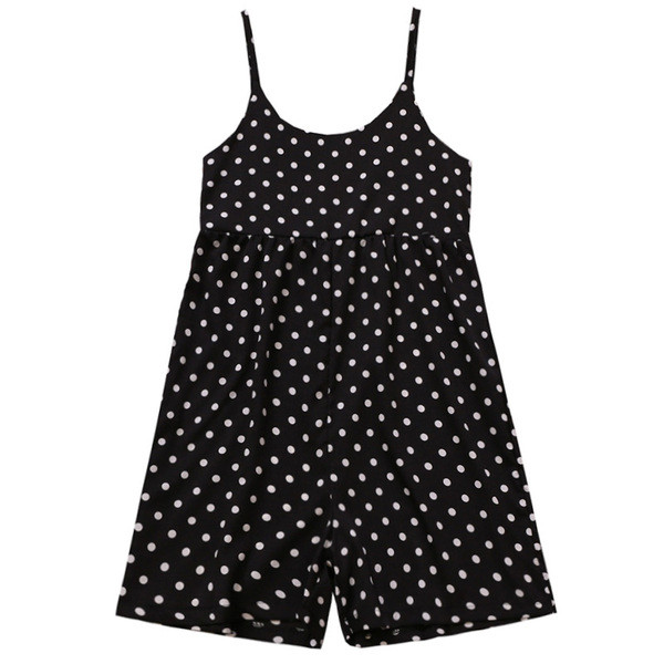 Salopetă elegantă de damă cu bretele subțiri și decolteu O în trei culori