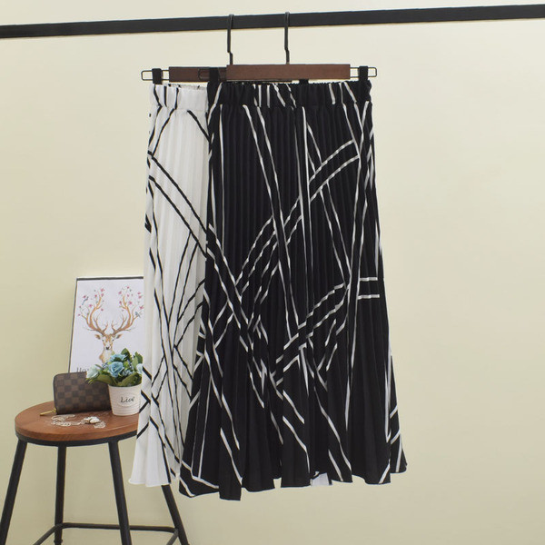 Női rakott szoknya két színben