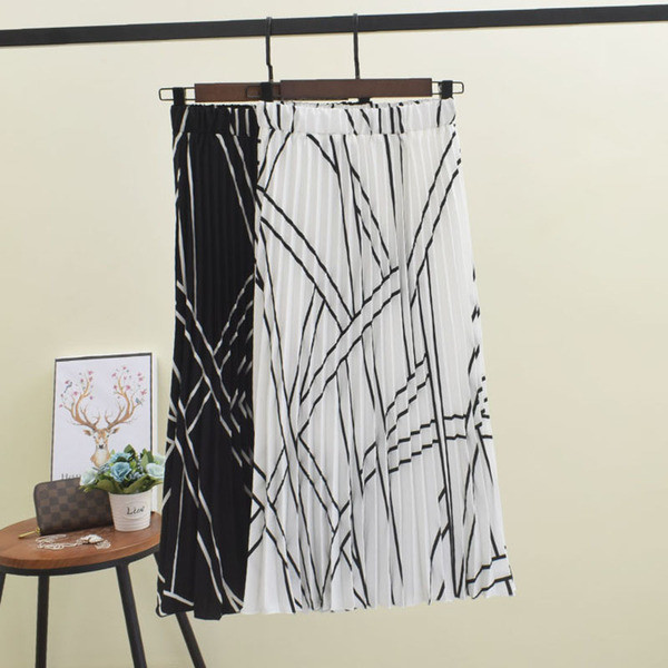 Női rakott szoknya két színben