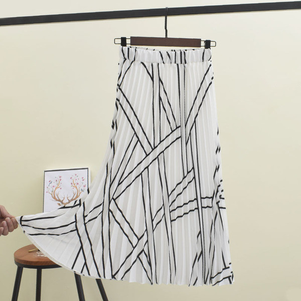 Női rakott szoknya két színben