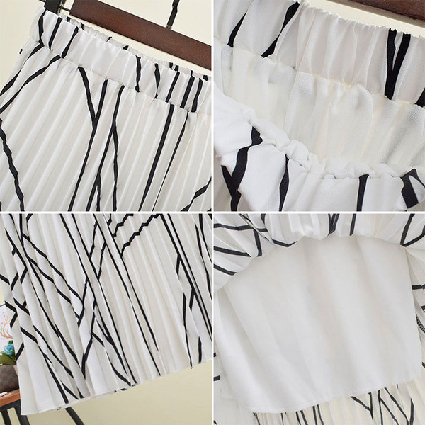 Női rakott szoknya két színben