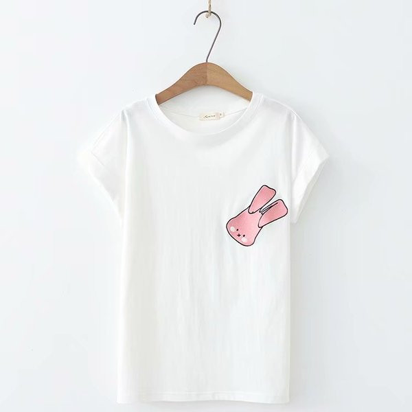 Stílusos női póló fehér rátéttel