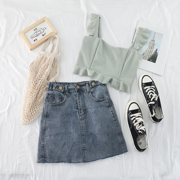 Női rövid felső négy színben