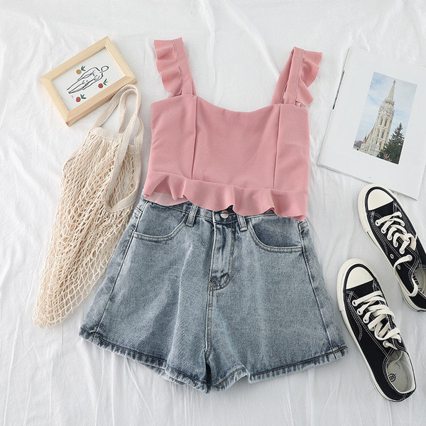 Női rövid felső négy színben