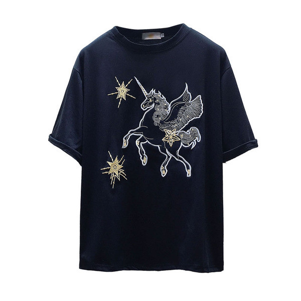 Tricou de dama modern cu unicorn in doua culori