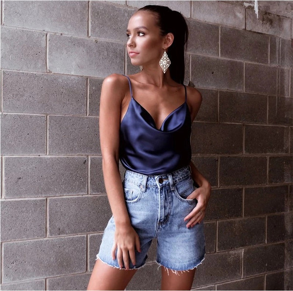 Maieu elegant de damă din satin în mai multe culori