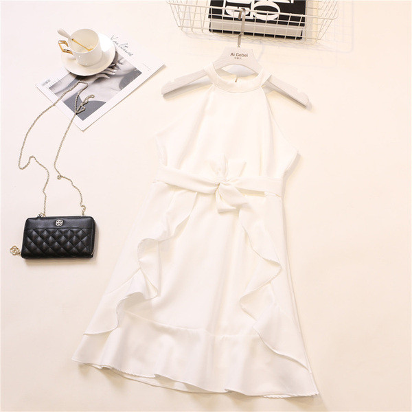 Stílusos női ruha csupasz váll és nyakkendő több színben