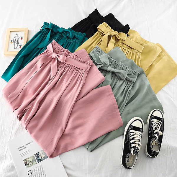 HIT modern női nadrág szalaggal