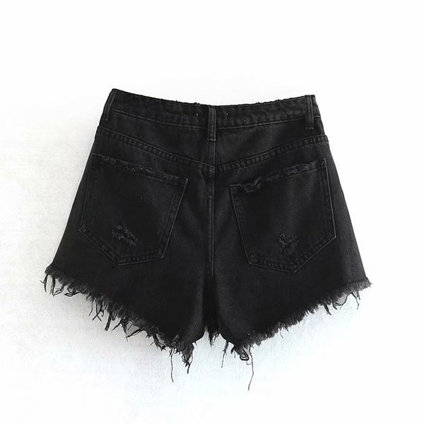 Modern női rövidnadrág szakadt motívumokkal, két színben