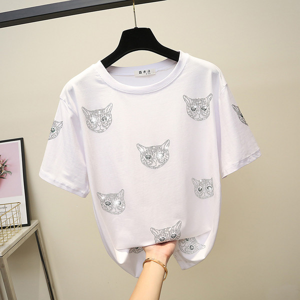 Új modell női póló kövekkel több színben